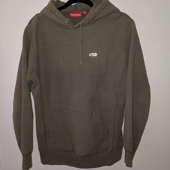 olive green supreme hoodie